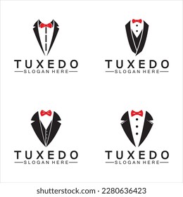 Tuxedo Logo template vector icon illustration design