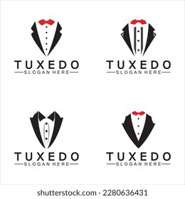 Tuxedo Logo template vector icon illustration design