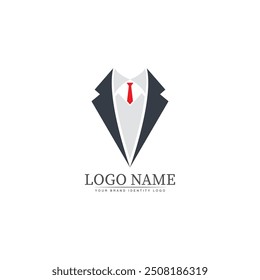 tuxedo logo template vector icon illustration design vector