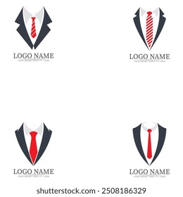 tuxedo logo template vector icon illustration design vector