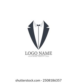 tuxedo logotipo modelo vetor ícone ilustração design vetor