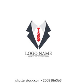 tuxedo logo template vector icon illustration design vector