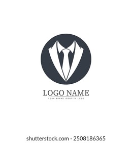 tuxedo logo template vector icon illustration design vector