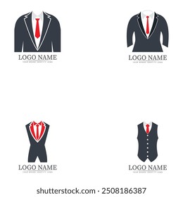 tuxedo logo template vector icon illustration design vector