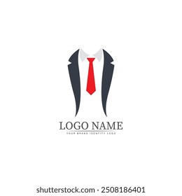 tuxedo logo template vector icon illustration design vector