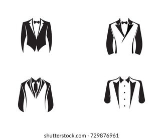 Tuxedo Logo template vector icon illustration design