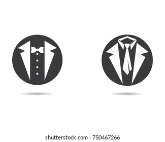 Tuxedo logo template vector icon illustration design