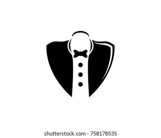 Tuxedo logo template vector icon illustration design