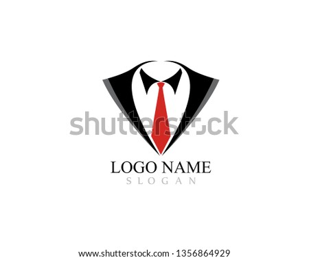 Tuxedo logo template vector icon illustration design 