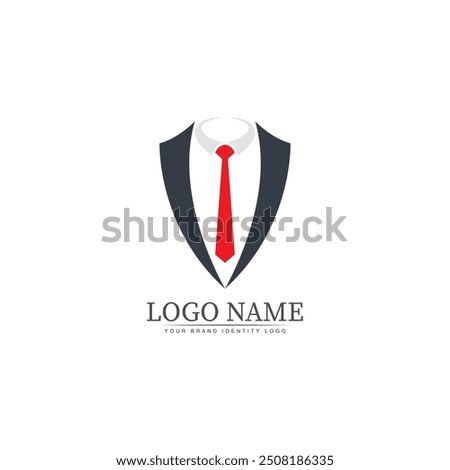 tuxedo logo template vector icon illustration design vector