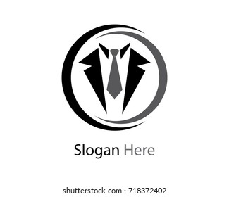 Tuxedo logo vector icon illustration design