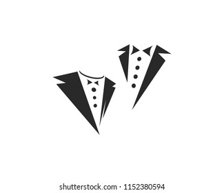 Tuxedo logo vector icon template