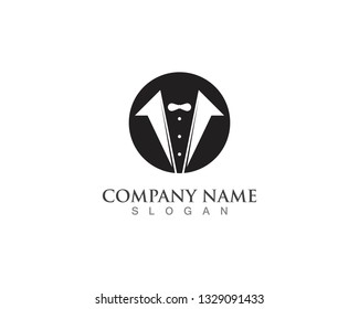 Tuxedo logo vector icon template