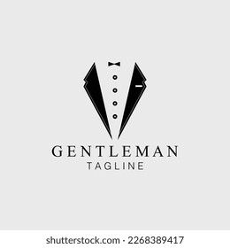 tuxedo logo vector illustration design