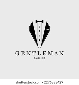 diseño de ilustración vectorial del logotipo de tuxedo para uso de símbolo de la marca