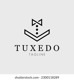 Tuxedo Logo, Vektorgrafik-Design für die Verwendung als Markenunternehmen
