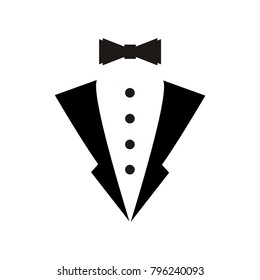 tuxedo logo vector illustration hipster vintage