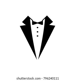 tuxedo logo vector illustration hipster vintage