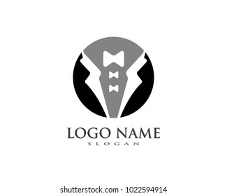 Tuxedo logo vector template ilustration