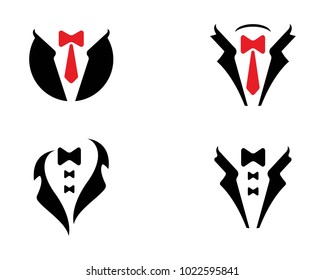 Tuxedo logo vector template ilustration