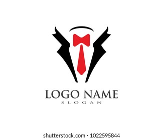 Tuxedo logo vector template ilustration