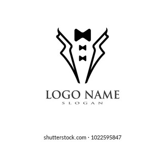Tuxedo logo vector template ilustration
