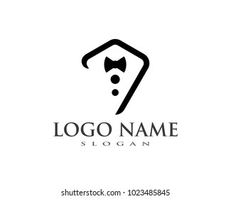 Tuxedo logo vector template ilustration