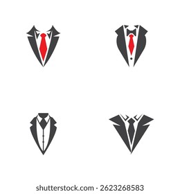 Tuxedo Man Business Logo Template Illustration