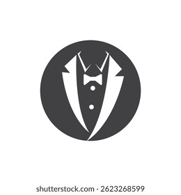 Tuxedo Man Business Logo Template Illustration