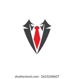 Tuxedo Man Business Logo Template Illustration