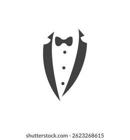 Tuxedo Man Business Logo Template Illustration