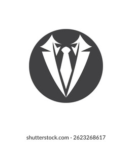 Tuxedo Man Business Logo Template Illustration