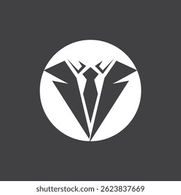 Tuxedo Man Business Logo Template Illustration
