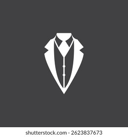 Tuxedo Man Business Logo Template Illustration