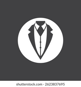 Tuxedo Man Business Logo Template Illustration