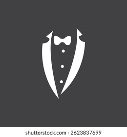 Tuxedo Man Business Logo Template Illustration