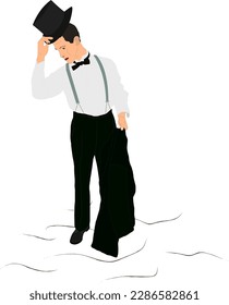 
Tuxedo-Mann mit Jackett