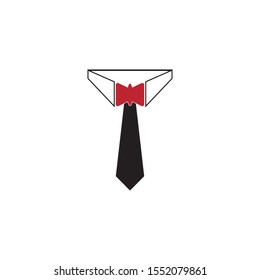 Tuxedo man logo design vector illustration