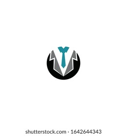 Tuxedo man logo design vector illustration
