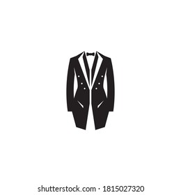 Tuxedo man logo design vector illustration