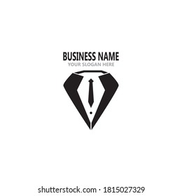 Ilustración vectorial del logotipo masculino de Tuxedo