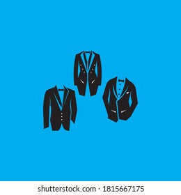 Tuxedo man logo design vector illustration