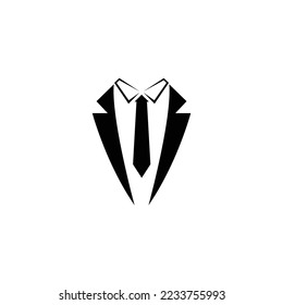 Tuxedo man logo design vector template