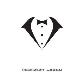 Tuxedo man logo and symbols black icons template