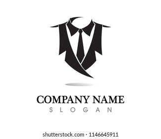 Tuxedo man logo and symbols black icons template