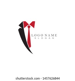 Tuxedo Man Logo Symbols Black Icons Template