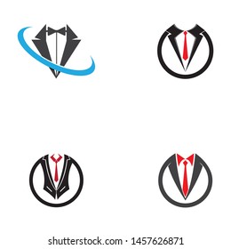 Tuxedo Man Logo Symbols Black Icons Template