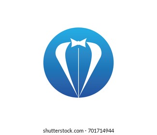 Tuxedo man logo and symbols black icons template