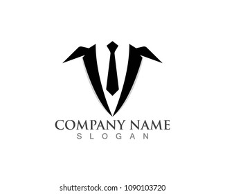 Tuxedo Man Logo Template