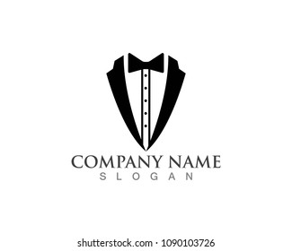 Tuxedo Man Logo Template